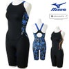 ミズノMIZUNO競泳水着レディースWA承認モデルSTGraphicハーフスーツ（マスターズバック）GX・SONICSTREAM2026年春夏モデルN2MGD243finaマークあり