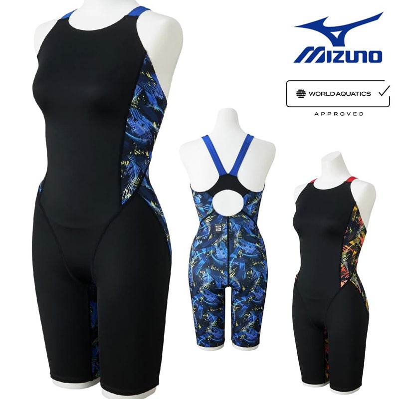 ミズノMIZUNO競泳水着レディースWA承認モデルSTGraphicハーフスーツ（マスターズバック）GX・SONICSTREAM2026年春夏モデルN2MGD243finaマークあり