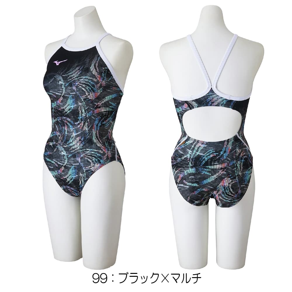 ミズノMIZUNO競泳水着練習用水着レディースエクサースーツミディアムカットEXERSUITSU-Fit競泳練習水着2026年春夏モデルN2MAD271