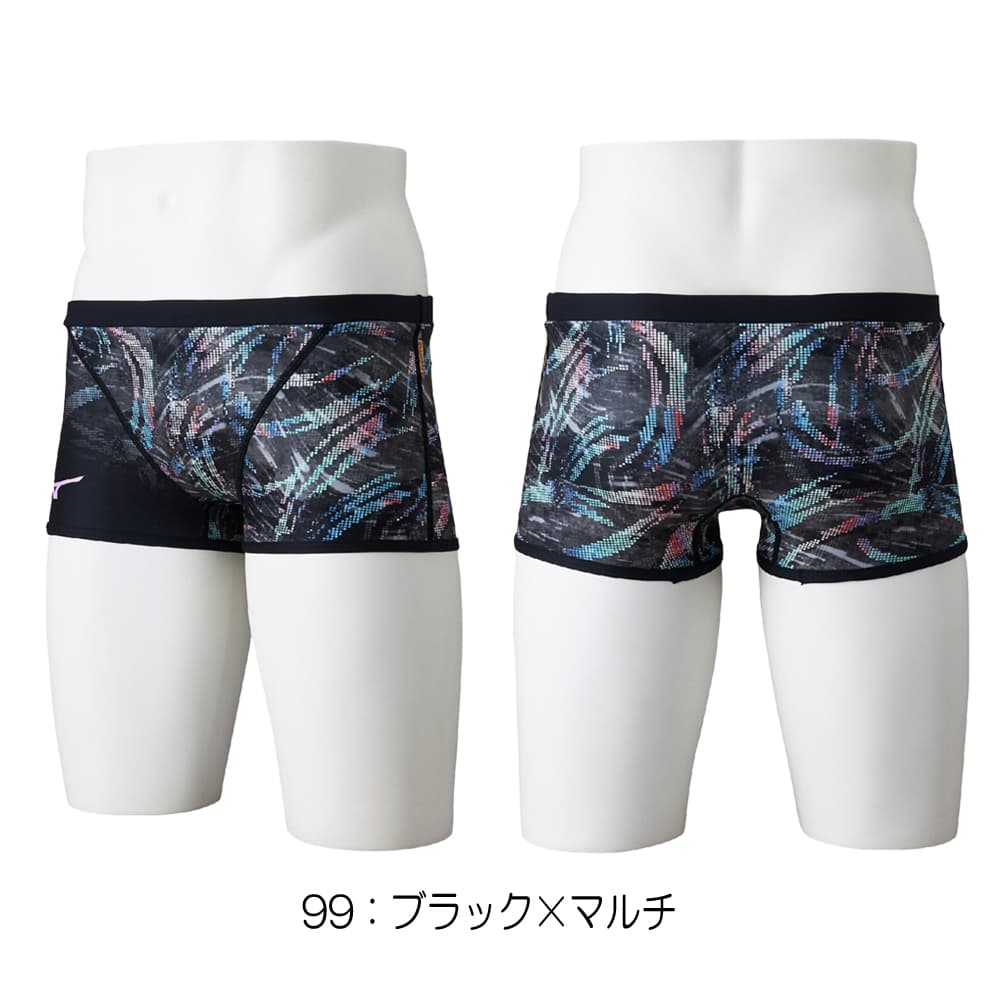 ミズノMIZUNO競泳水着練習用水着メンズエクサースーツショートスパッツEXERSUITSU-Fit競泳練習水着2026年春夏モデルN2MBD071