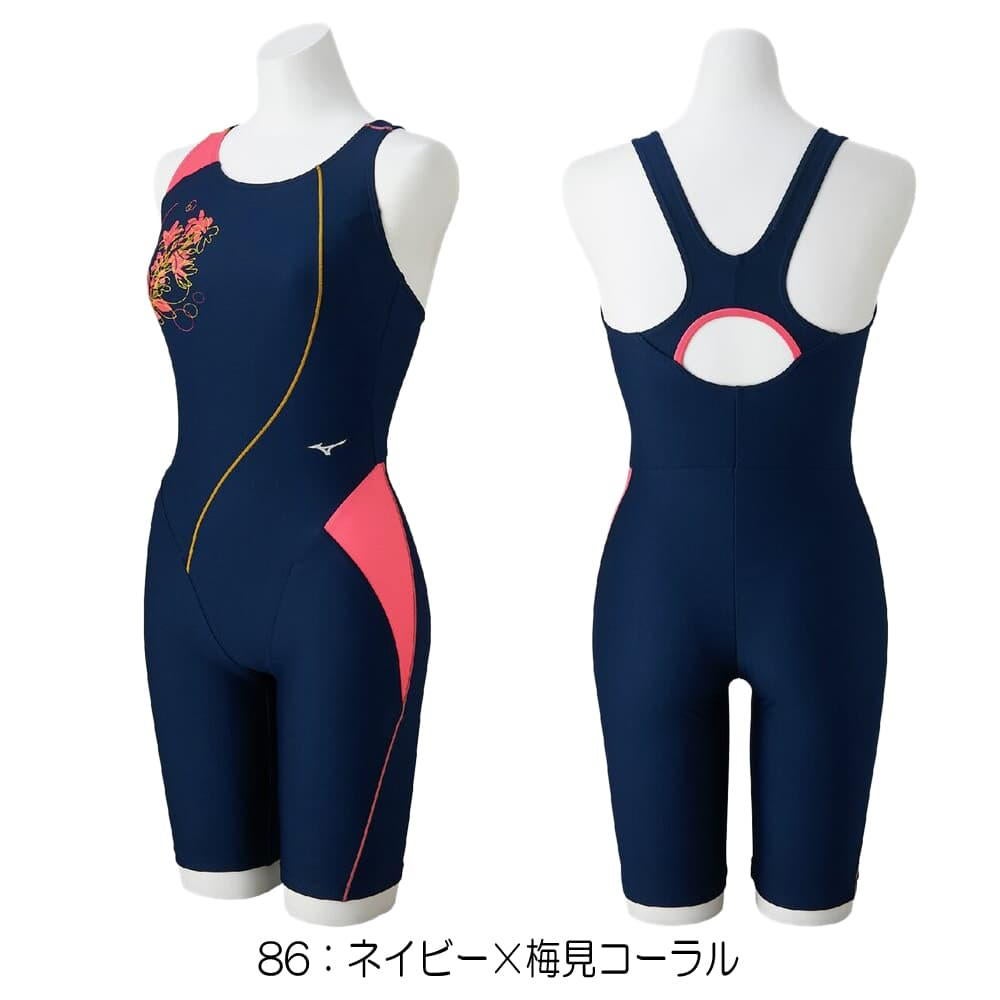 ミズノMIZUNOフィットネス水着レディースStrokeONEオールインワンパッド付き2026年春夏モデルN2JGD310