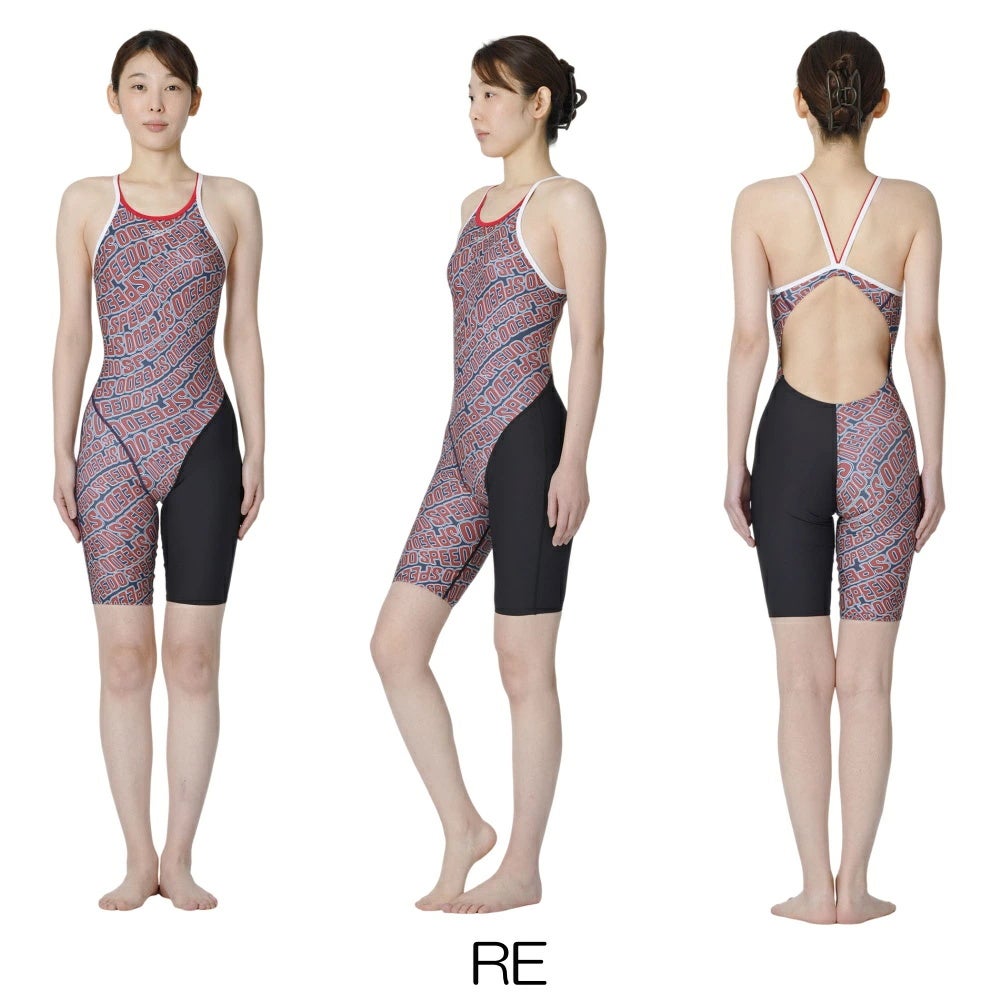 スピードSPEEDO競泳水着練習用水着レディースターンズニースキンオールインワンENDURANCEECO競泳練習水着別注モデルSTW12640Z
