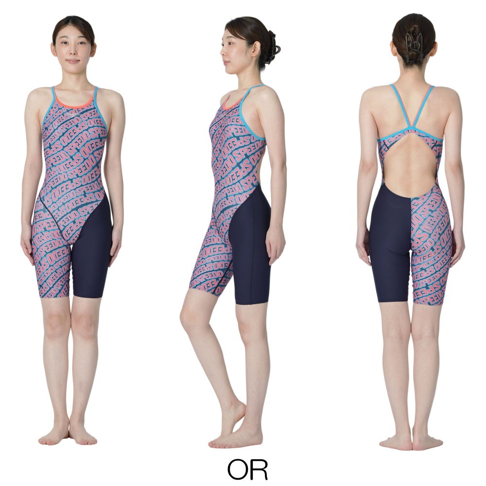 スピードSPEEDO競泳水着練習用水着レディースターンズニースキンオールインワンENDURANCEECO競泳練習水着別注モデルSTW12640Z