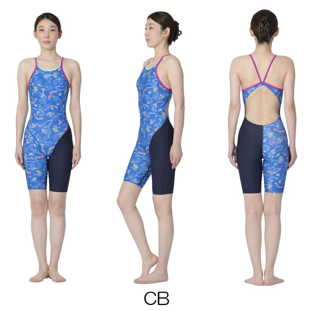 スピードSPEEDO競泳水着練習用水着レディースターンズニースキンオールインワンENDURANCEECO競泳練習水着別注モデルSTW12640Z