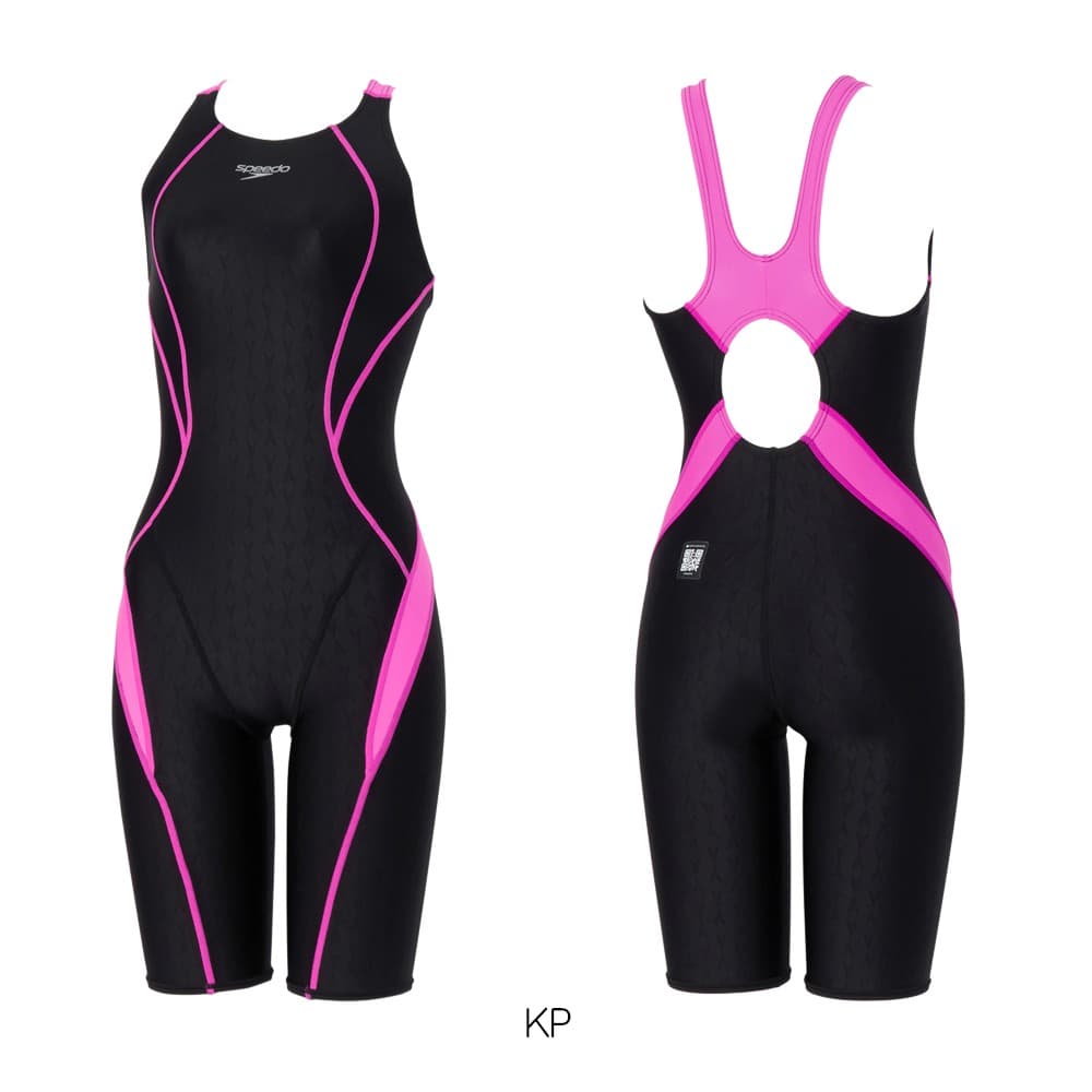スピードSPEEDO競泳水着レディースWA承認モデルフレックスシグマニューミニオープンバックニースキンオールインワンFLEXΣν2026年春夏モデルSCW12604Ffinaマークあり