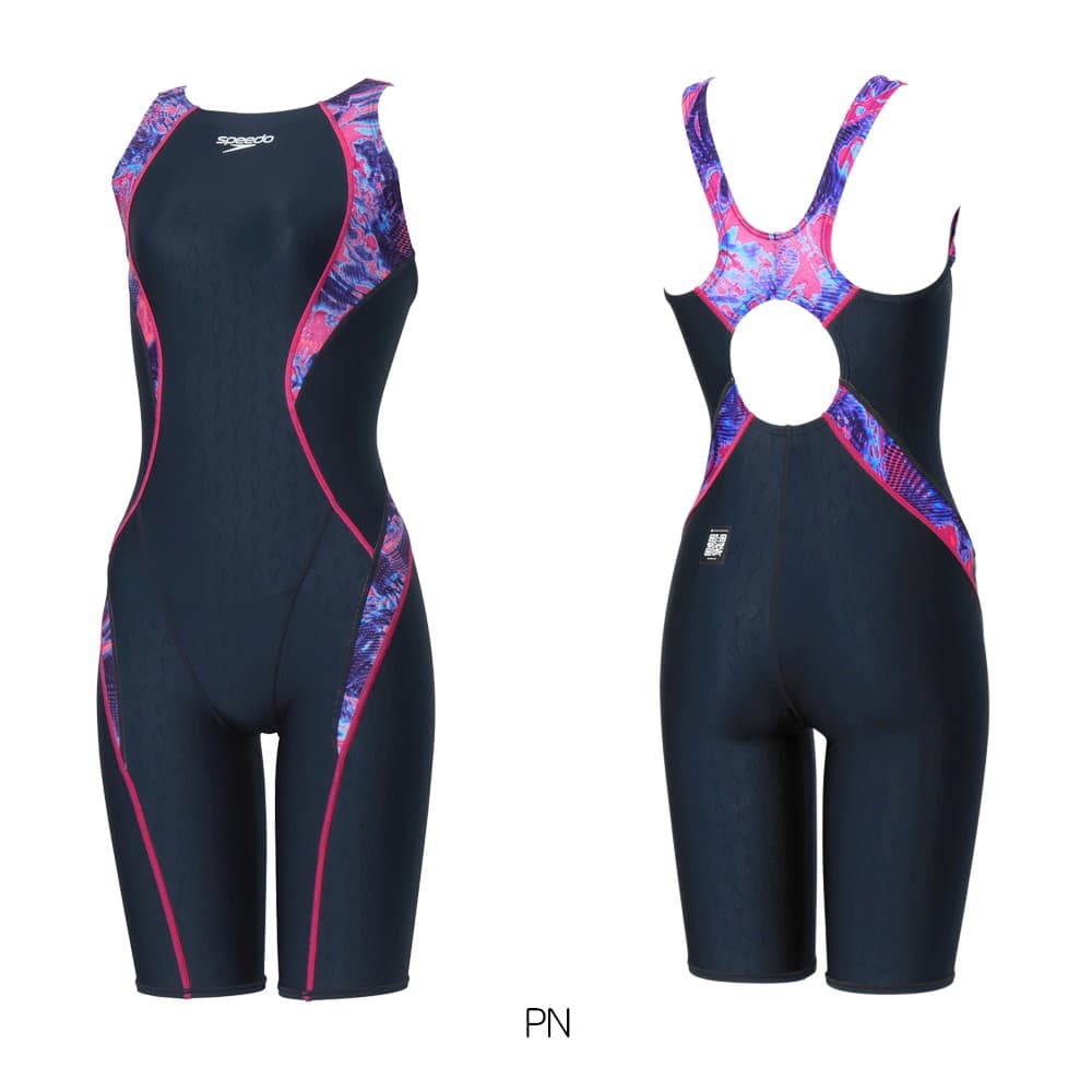 スピードSPEEDO競泳水着レディースWA承認モデルフレックスシグマニューミニオープンバックニースキンオールインワンFLEXΣν2026年春夏モデルSCW12609Ffinaマークあり