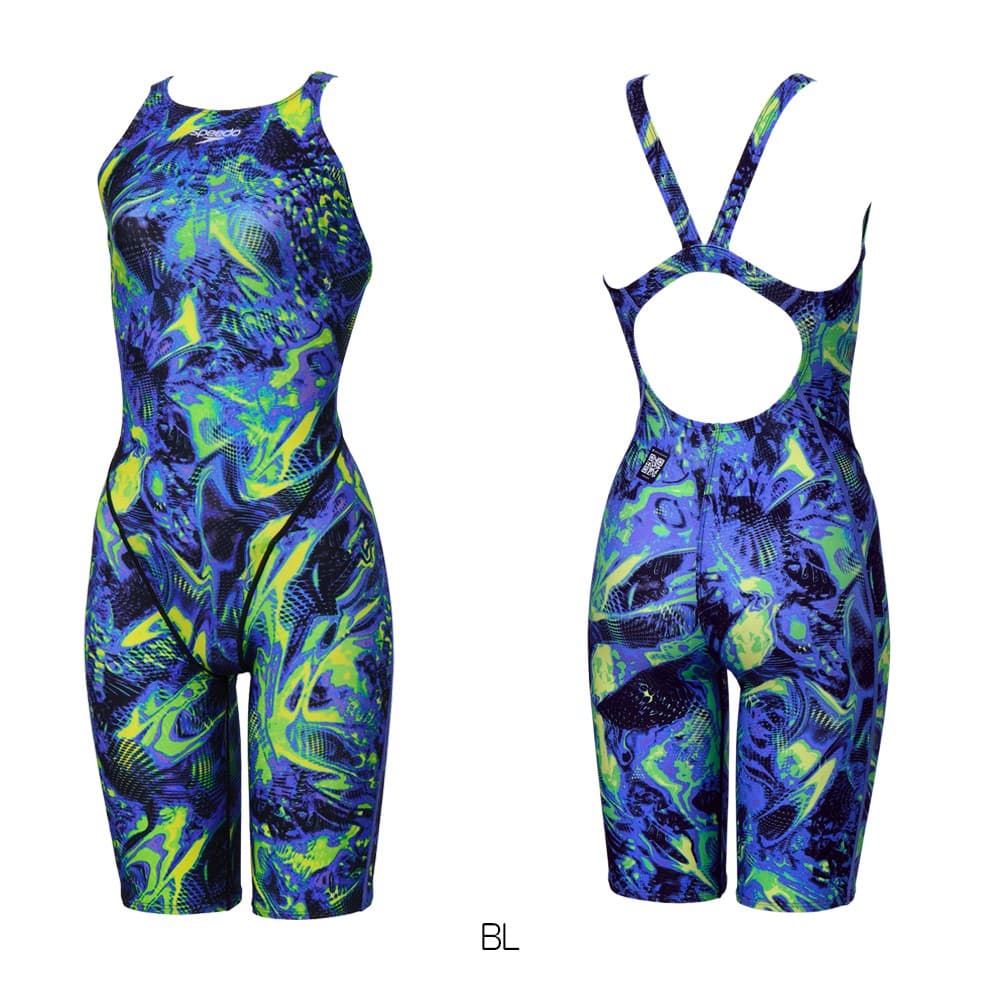 スピードSPEEDO競泳水着レディースWA承認モデルフレックスシグマニューオープンバックニースキン2オールインワンFLEXΣν2026年春夏モデルSCW12606Ffinaマークあり