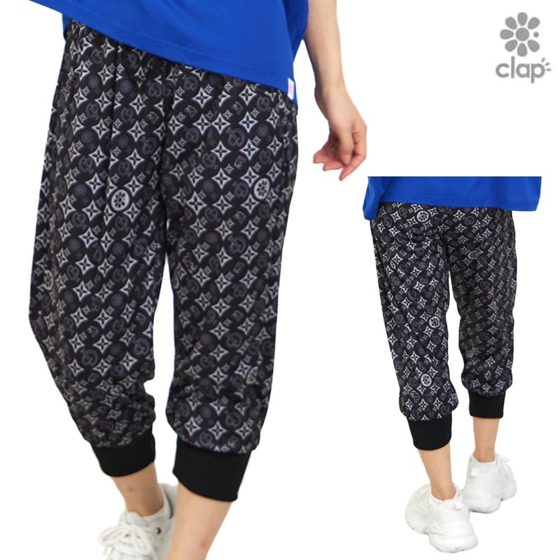 クラップCLAPモノグラムイージーパンツレディーススポーツアパレルトレーニングフィットネス女性CE26004