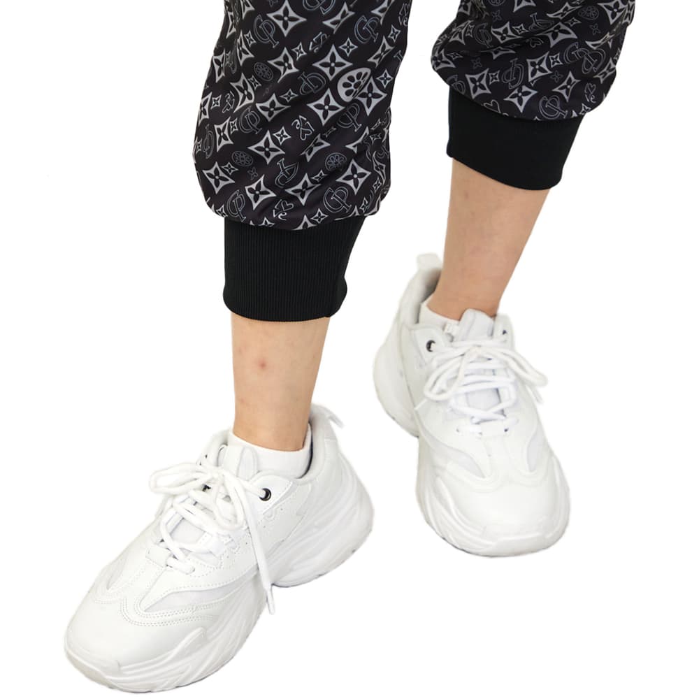 クラップCLAPモノグラムイージーパンツレディーススポーツアパレルトレーニングフィットネス女性CE26004