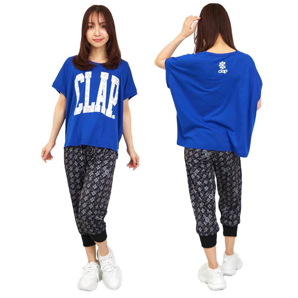 クラップCLAPモノグラムイージーパンツレディーススポーツアパレルトレーニングフィットネス女性CE26004