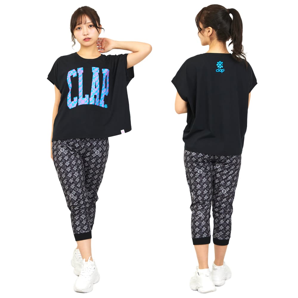 クラップCLAPモノグラムE-SHUTOOOOレディーススポーツアパレルトレーニングフィットネス女性CE26006