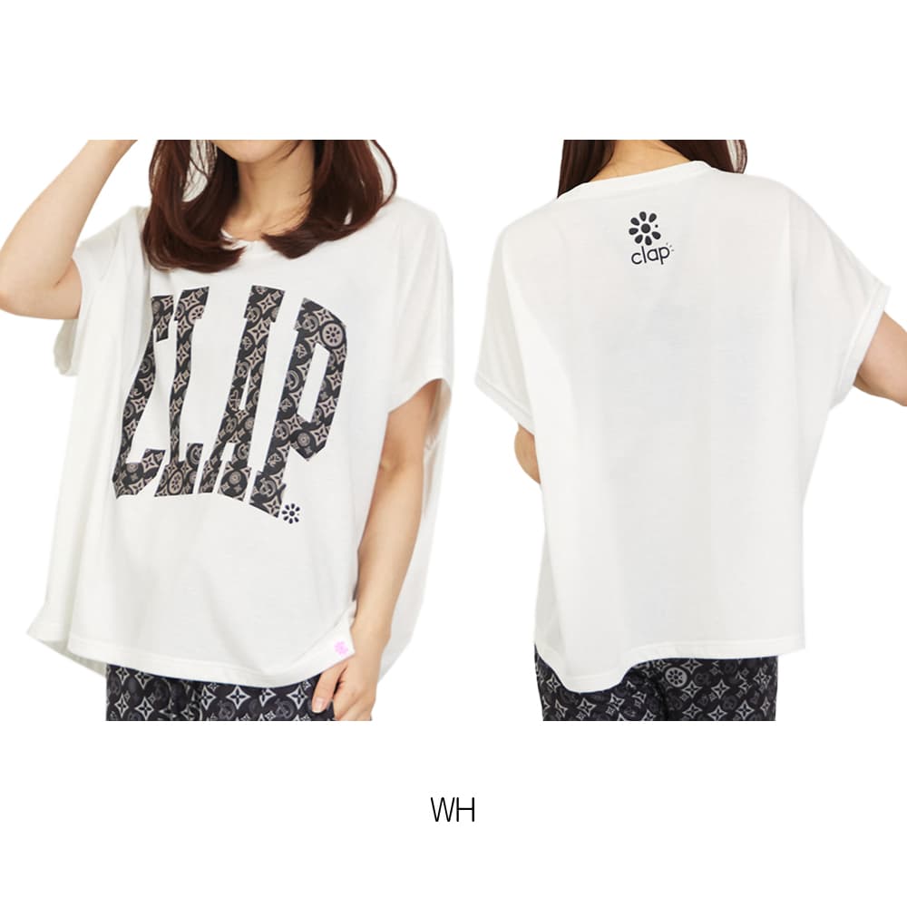 クラップCLAPモノグラムクラップドルマンLレディーススポーツアパレルトレーニングフィットネス女性CTS26009