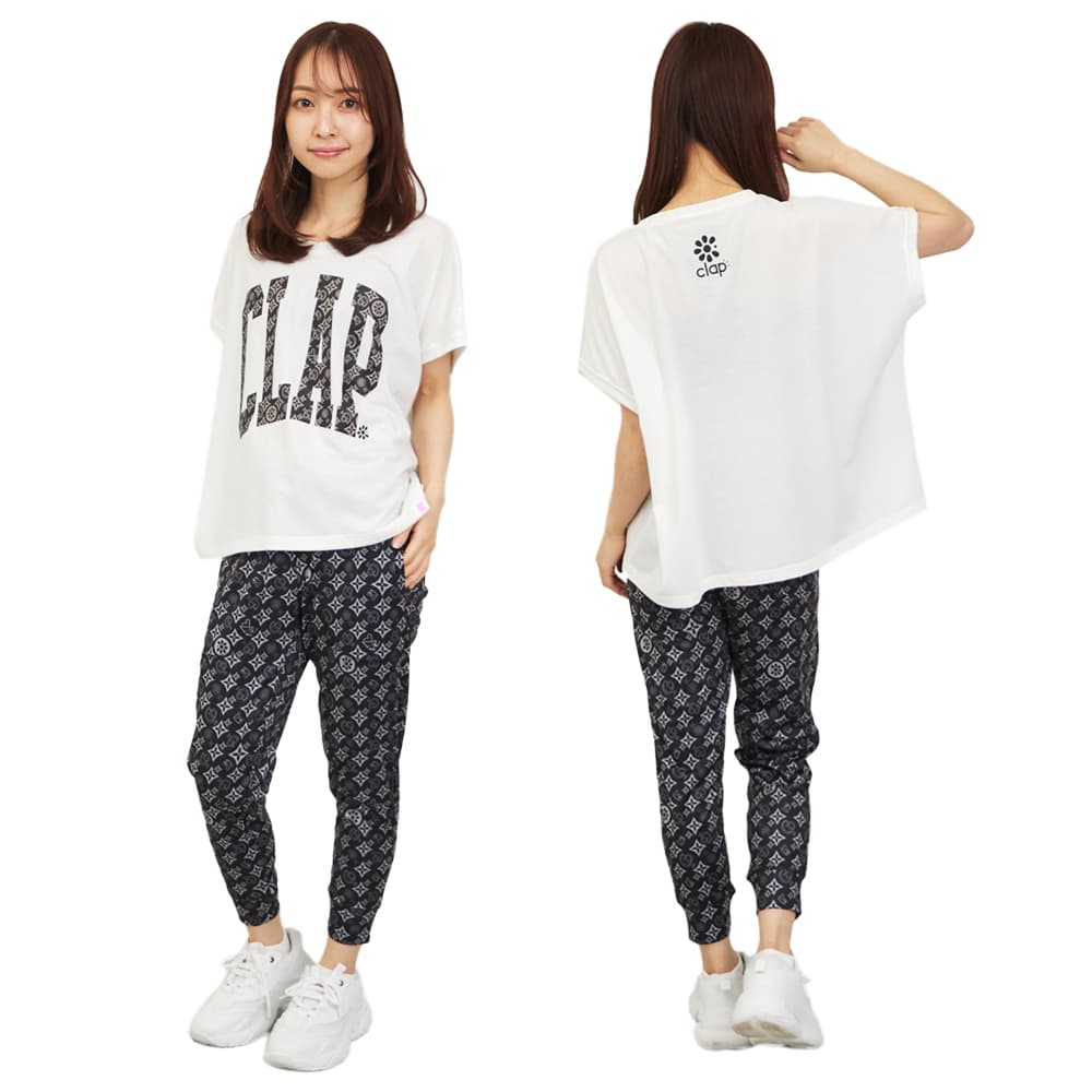クラップ CLAP モノグラムクラップ ドルマン L レディース スポーツアパレル トレーニング フィットネス 女性 CTS26009