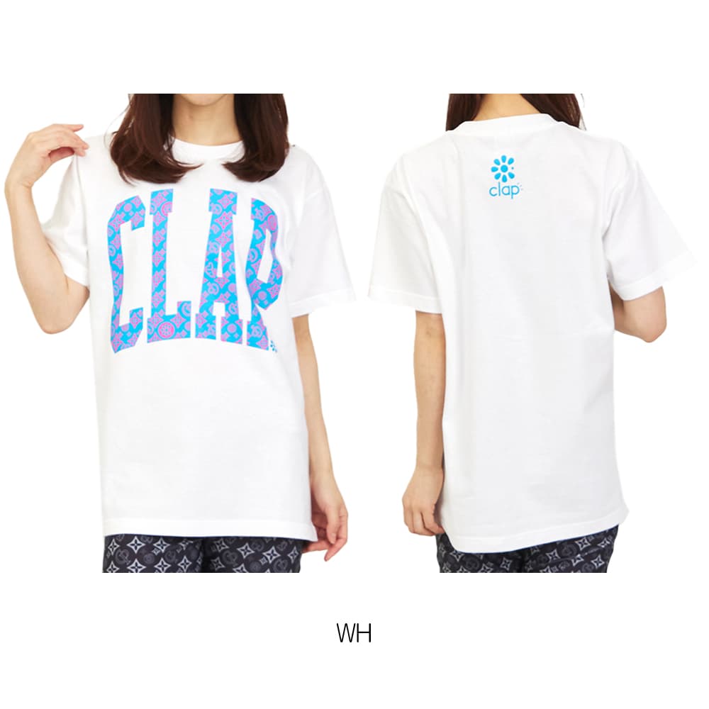 クラップCLAPモノグラムクラップTシャツレディーススポーツアパレルトレーニングフィットネス女性CTS26010