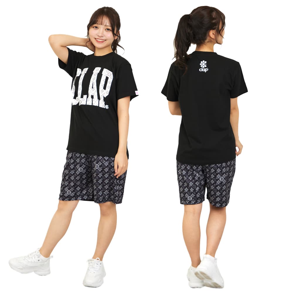 クラップ CLAP モノグラムクラップ Tシャツ レディース スポーツアパレル トレーニング フィットネス 女性 CTS26010