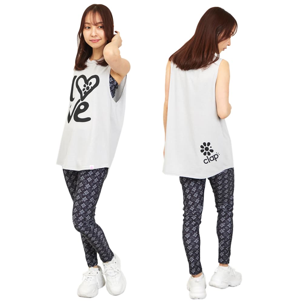 クラップ CLAP ラブ クラップ トレーニングタンクトップ レディース スポーツアパレル トレーニング フィットネス 女性 CTS26011