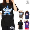 クラップCLAPクラップスターTシャツレディーススポーツアパレルトレーニングフィットネス女性CTS26016