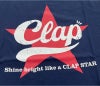 クラップCLAPクラップスターTシャツレディーススポーツアパレルトレーニングフィットネス女性CTS26016
