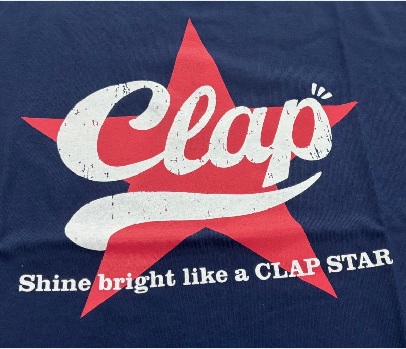 クラップCLAPクラップスターTシャツレディーススポーツアパレルトレーニングフィットネス女性CTS26016