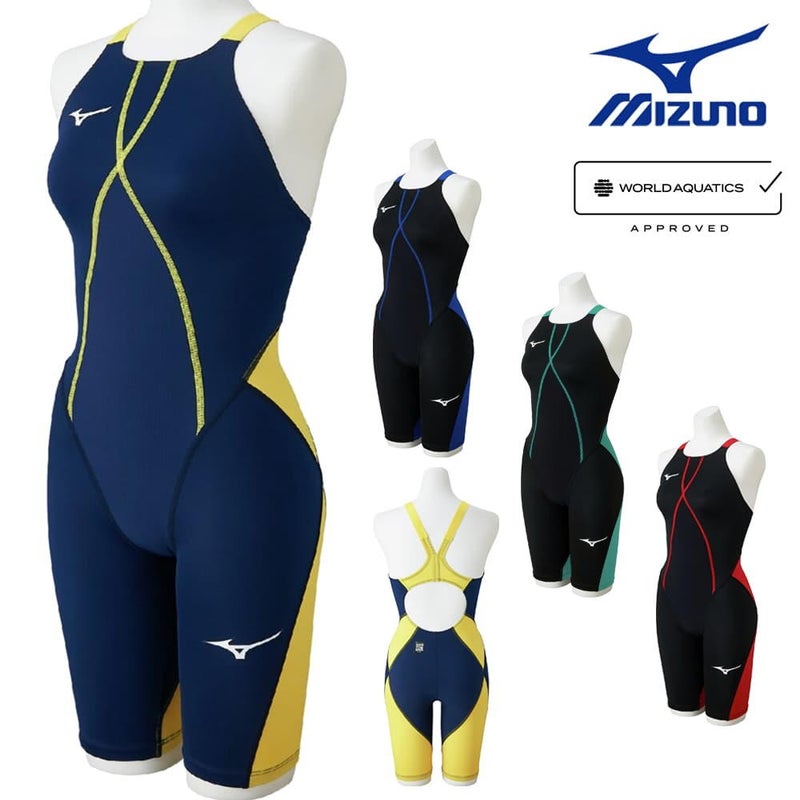 ミズノMIZUNO競泳水着レディースWA承認モデルGX・SONICDUALハーフスーツオールインワン2026年春夏モデルN2MGD215finaマークあり