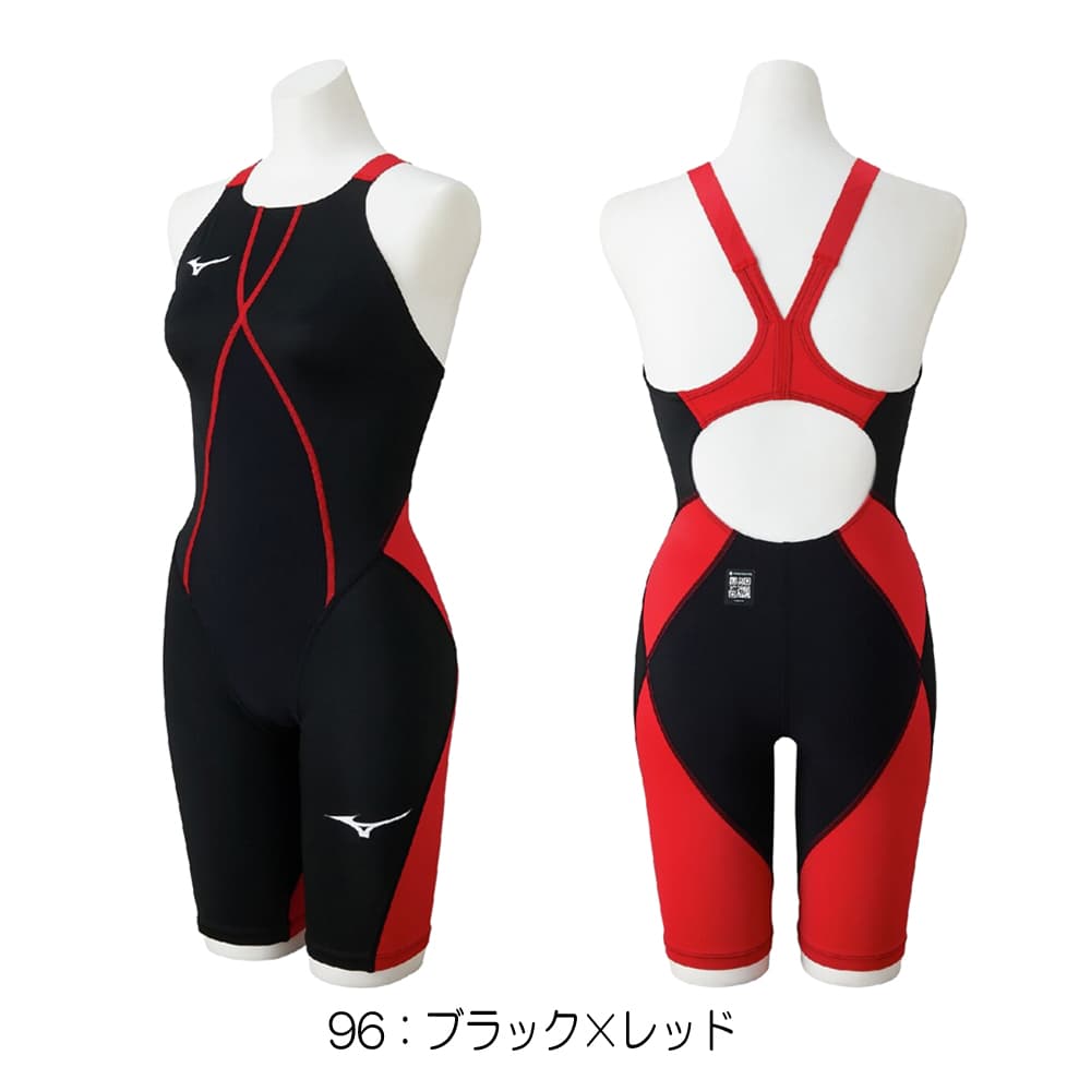 ミズノMIZUNO競泳水着レディースWA承認モデルGX・SONICDUALハーフスーツ2026年春夏モデルN2MGD215finaマークあり