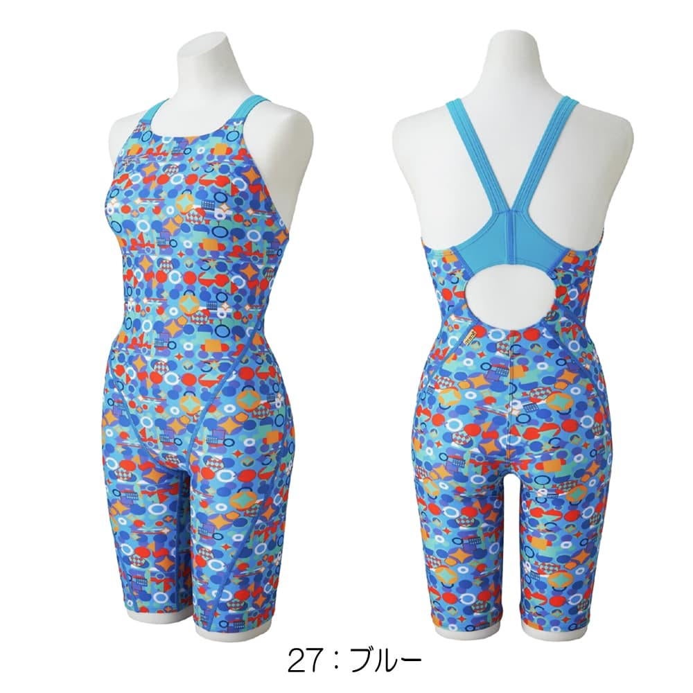 ミズノMIZUNO競泳水着練習用水着レディースエクサースーツハーフスーツオールインワンEXERSUITSU-Fit競泳練習水着2026年春夏モデルN2MGD285