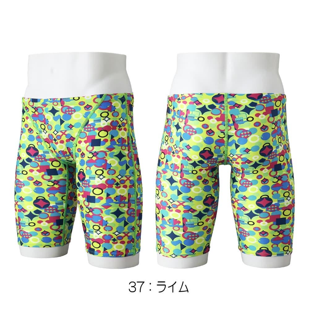 ミズノMIZUNO競泳水着練習用水着メンズエクサースーツハーフスパッツEXERSUITSU-Fit競泳練習水着2026年春夏モデルN2MBD086