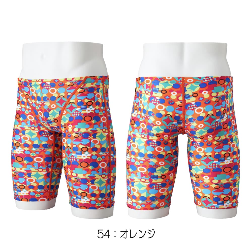 ミズノMIZUNO競泳水着練習用水着メンズエクサースーツハーフスパッツEXERSUITSU-Fit競泳練習水着2026年春夏モデルN2MBD086