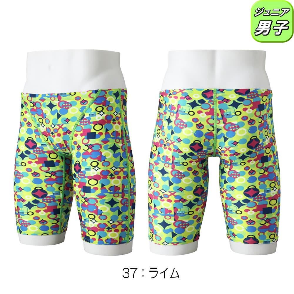 ミズノMIZUNO競泳水着練習用水着ジュニア男子エクサースーツハーフスパッツEXERSUITSU-Fit競泳練習水着2026年春夏モデルN2MBD486