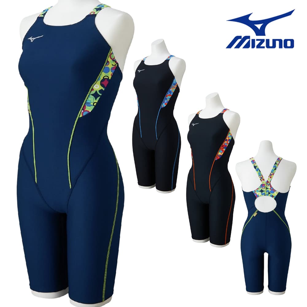 ミズノMIZUNO競泳水着練習用水着レディースエクサースーツハーフスーツEXERSUITSU-Fit競泳練習水着2026年春夏モデルN2MGD287