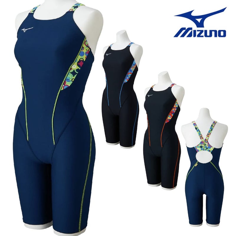 ミズノMIZUNO競泳水着練習用水着レディースエクサースーツハーフスーツEXERSUITSU-Fit競泳練習水着2026年春夏モデルN2MGD287