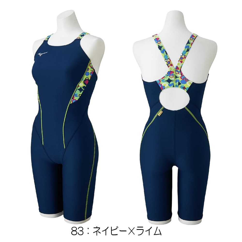 ミズノMIZUNO競泳水着練習用水着レディースエクサースーツハーフスーツEXERSUITSU-Fit競泳練習水着2026年春夏モデルN2MGD287