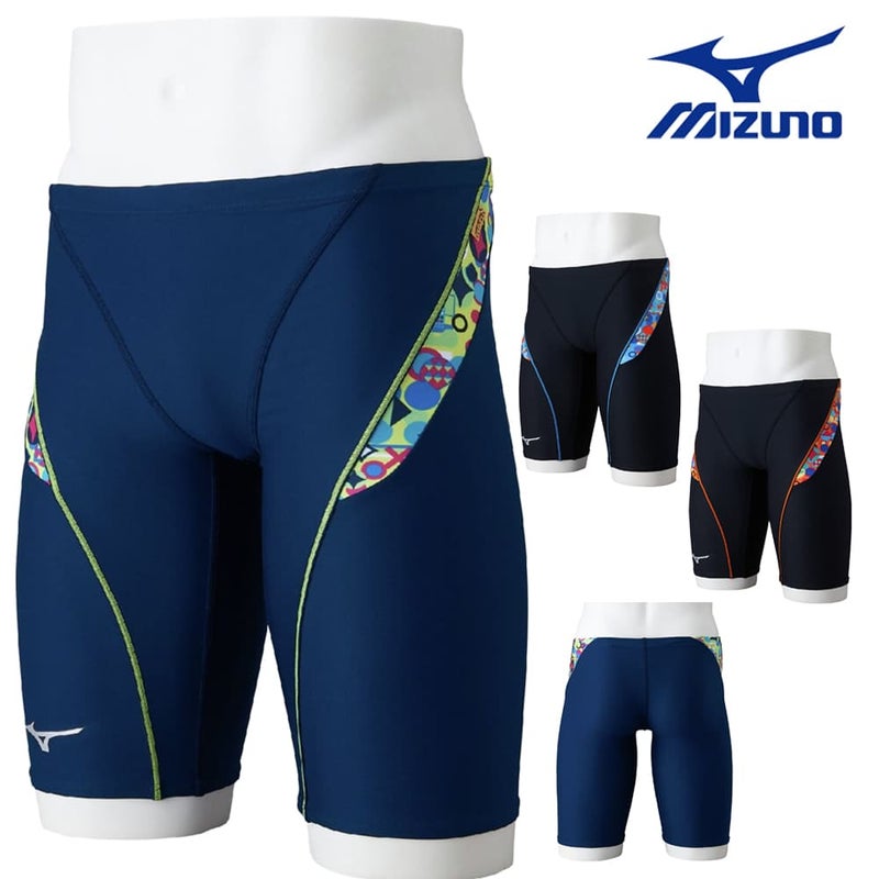 ミズノMIZUNO競泳水着練習用水着メンズエクサースーツハーフスパッツEXERSUITSU-Fit競泳練習水着2026年春夏モデルN2MBD088