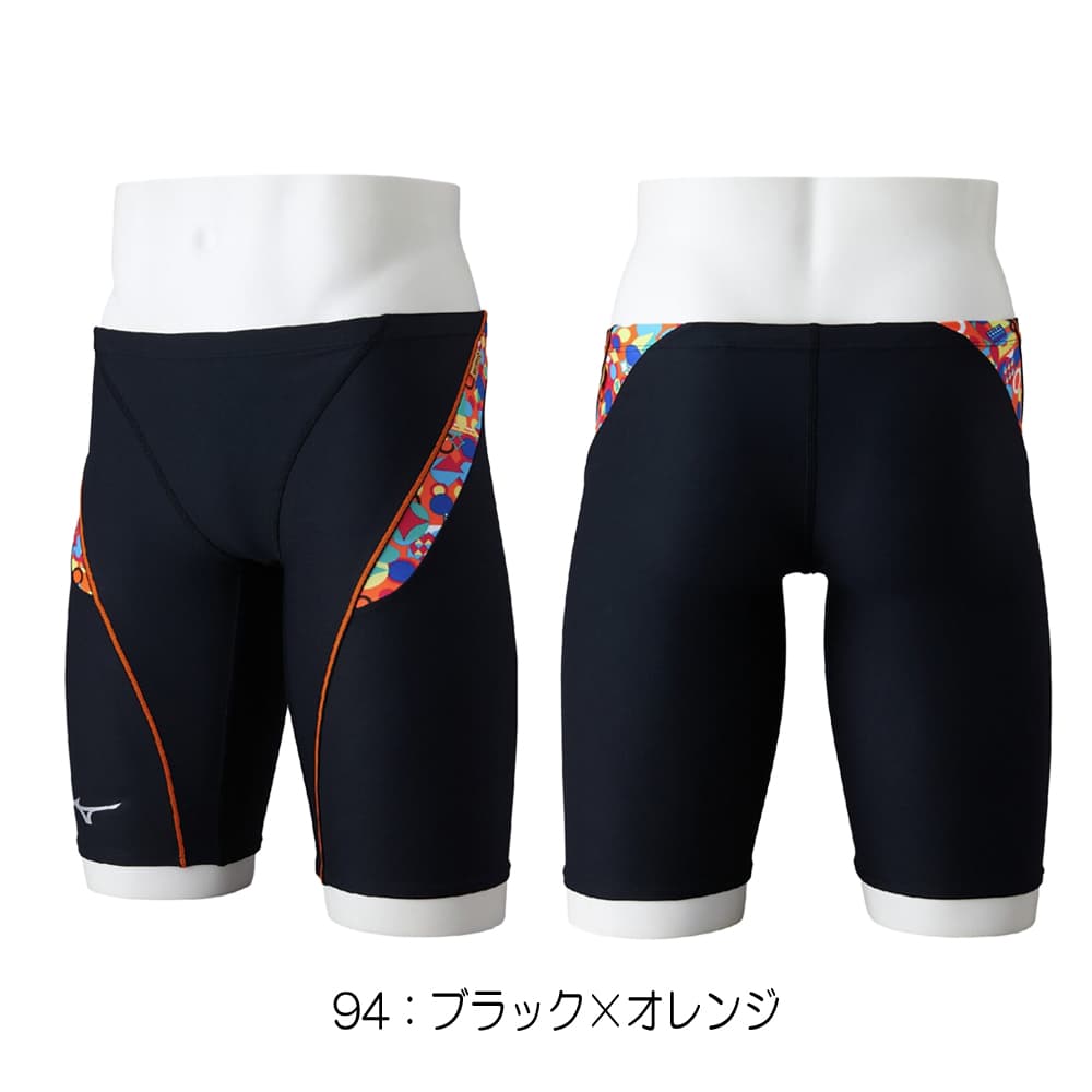 ミズノMIZUNO競泳水着練習用水着メンズエクサースーツハーフスパッツEXERSUITSU-Fit競泳練習水着2026年春夏モデルN2MBD088