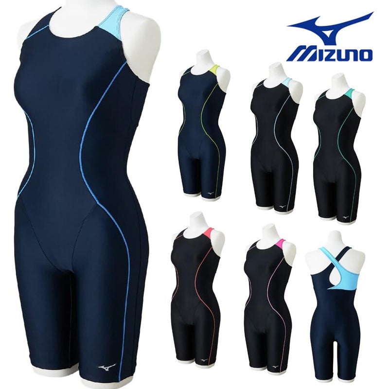 ミズノMIZUNOフィットネス水着レディースStrokeONEオールインワンパッド付き2026年春夏モデルN2JGD301