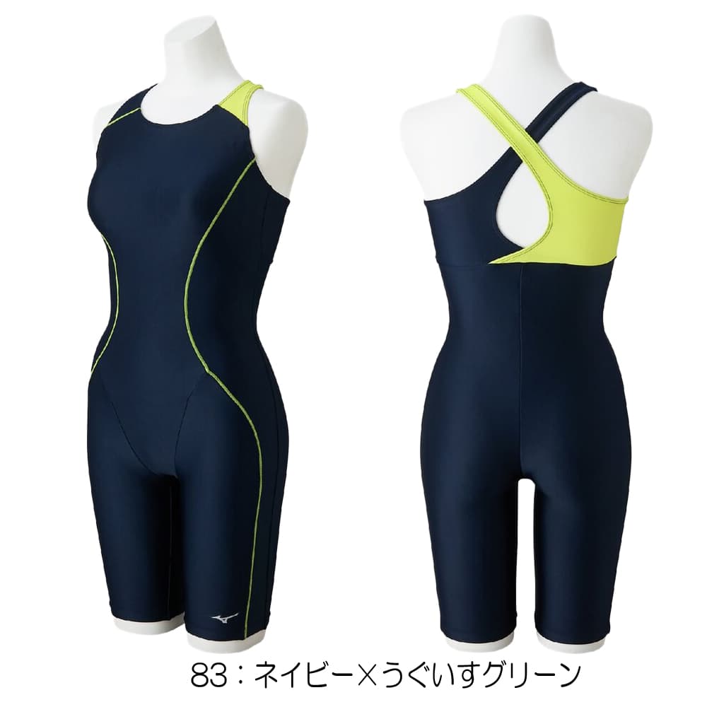 ミズノMIZUNOフィットネス水着レディースStrokeONEオールインワンパッド付き2026年春夏モデルN2JGD301