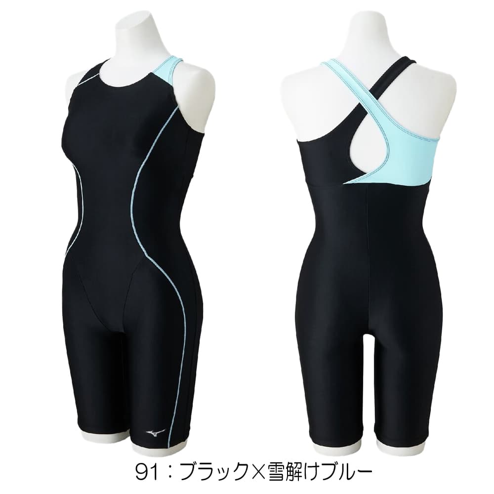 ミズノMIZUNOフィットネス水着レディースStrokeONEオールインワンパッド付き2026年春夏モデルN2JGD301