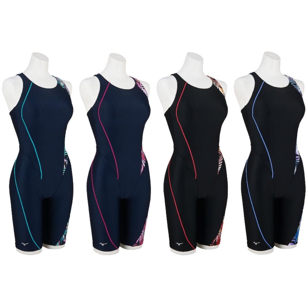 ミズノMIZUNOフィットネス水着レディースStrokeONEオールインワンパッド付き2026年春夏モデルN2JGD313