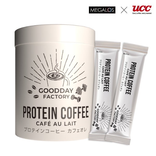 メガロス×UCC プロテインコーヒーカフェオレ スティック インスタントコーヒー 9g×25包 タンパク質 GDF11419