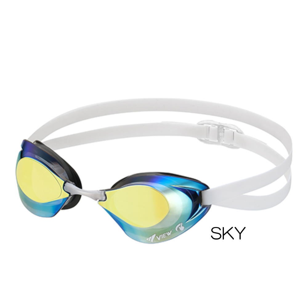 VIEWスイミングゴーグルクッション付きミラータイプBladeNXV250YSAM