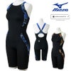 ミズノMIZUNO競泳水着レディースWA承認モデルSTGraphicハーフスーツ（マスターズバック）ここちUGX・SONICSTREAM2026年春夏モデルN2MGD240finaマークあり
