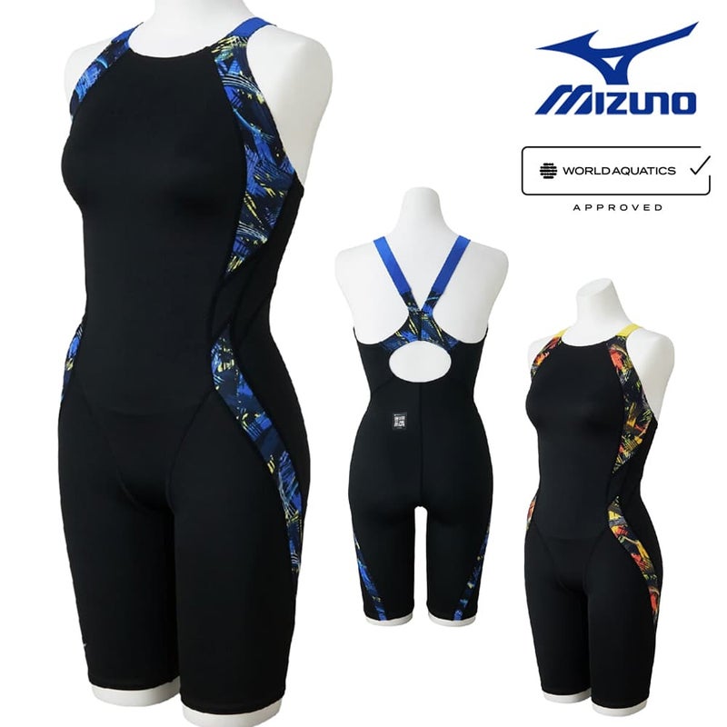 ミズノMIZUNO競泳水着レディースWA承認モデルSTGraphicハーフスーツ（マスターズバック）ここちUGX・SONICSTREAM2026年春夏モデルN2MGD240finaマークあり