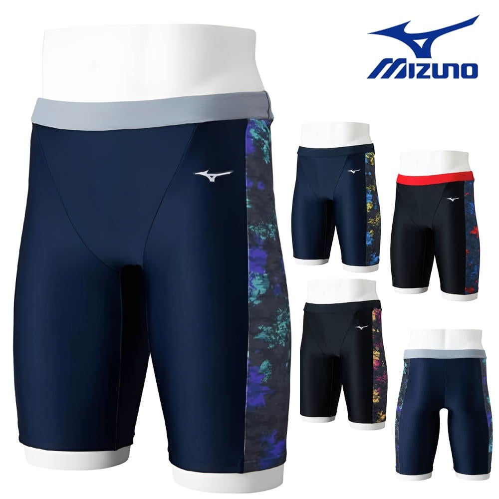 ミズノMIZUNOフィットネス水着メンズStrokeONEハーフスパッツ2026年春夏モデルN2JBD105