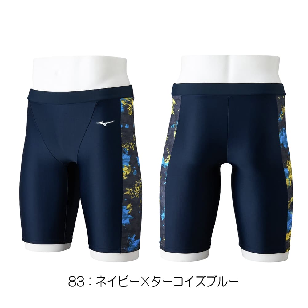 ミズノMIZUNOフィットネス水着メンズStrokeONEハーフスパッツ2026年春夏モデルN2JBD105