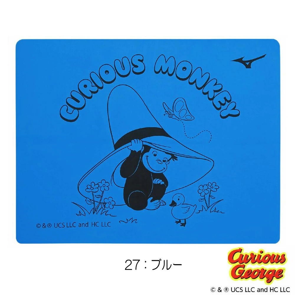 ミズノMIZUNO水泳スイムタオル吸水タオルセームタオルおさるのジョージ2026年春夏追加企画モデルN2JYD093