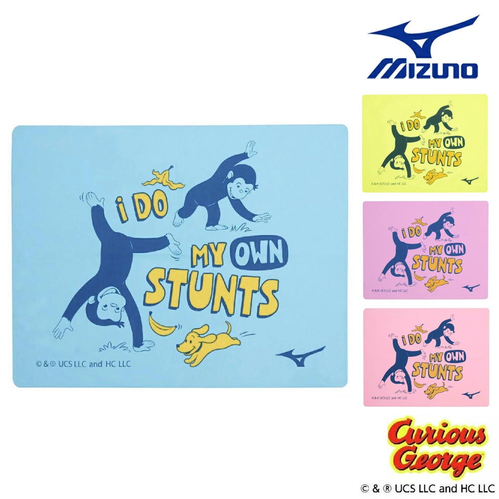 ミズノMIZUNO水泳スイムタオル吸水タオルセームタオルおさるのジョージ2026年春夏追加企画モデルN2JYD094
