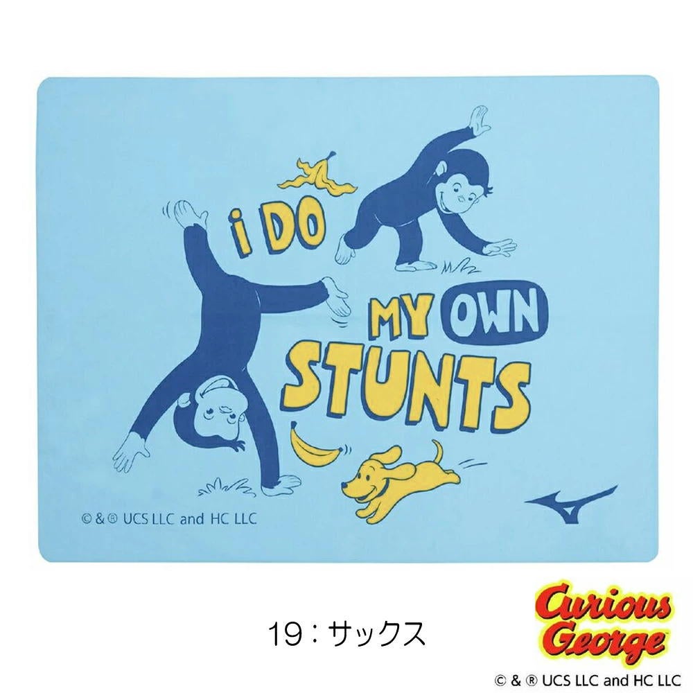 ミズノMIZUNO水泳スイムタオル吸水タオルセームタオルおさるのジョージ2026年春夏追加企画モデルN2JYD094