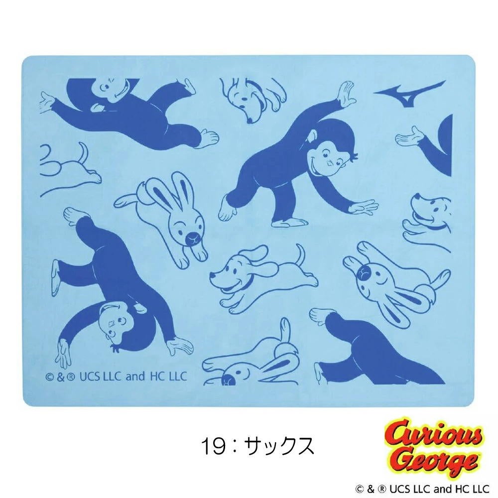 ミズノMIZUNO水泳スイムタオル吸水タオルセームタオルおさるのジョージ2026年春夏追加企画モデルN2JYD095