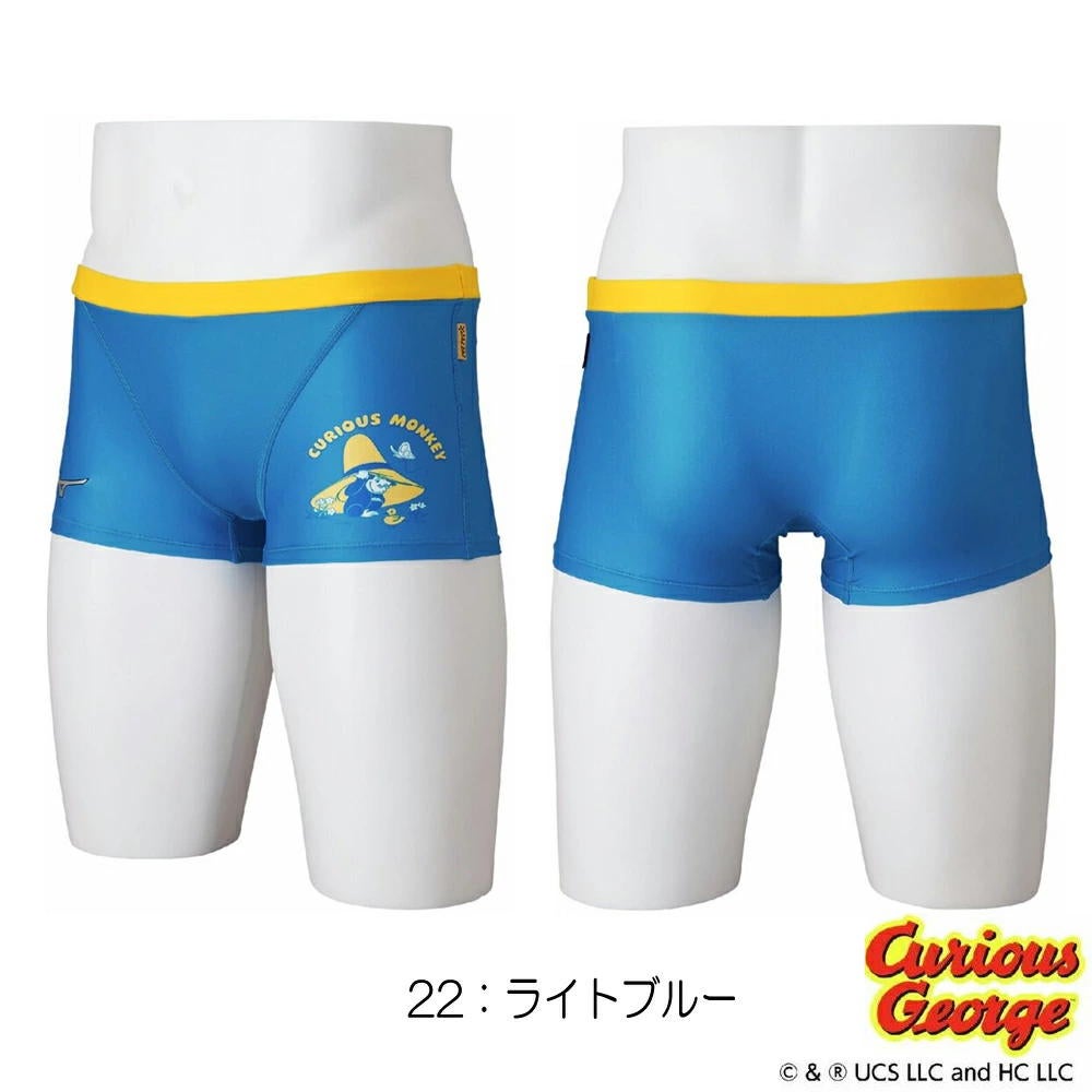 ミズノ MIZUNO 競泳水着 練習用水着 メンズ エクサースーツ ショートスパッツ EXER SUITS U-Fit おさるのジョージ 競泳練習水着 2026年春夏モデル N2MBD093