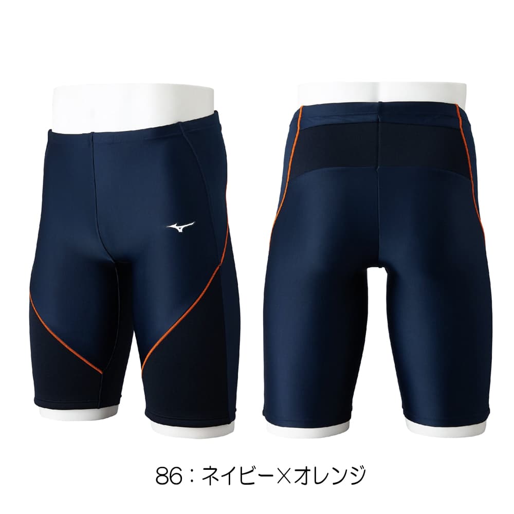 ミズノMIZUNOフィットネス水着メンズEZSWIMハーフスパッツ2026年春夏モデルN2JBD121